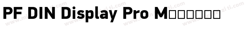 PF DIN Display Pro M字体转换